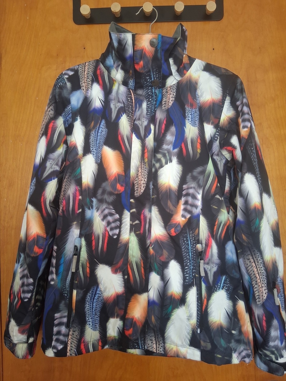 Roxy Kjersti Sparrow Hooded Ski Jacket Feather Ico Colorway 10k Waterproofing M